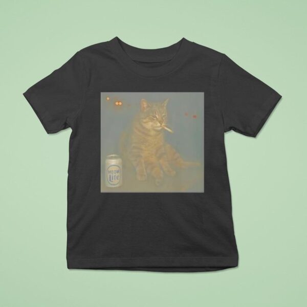 Drunken Smoking Cat Meme T Shirt