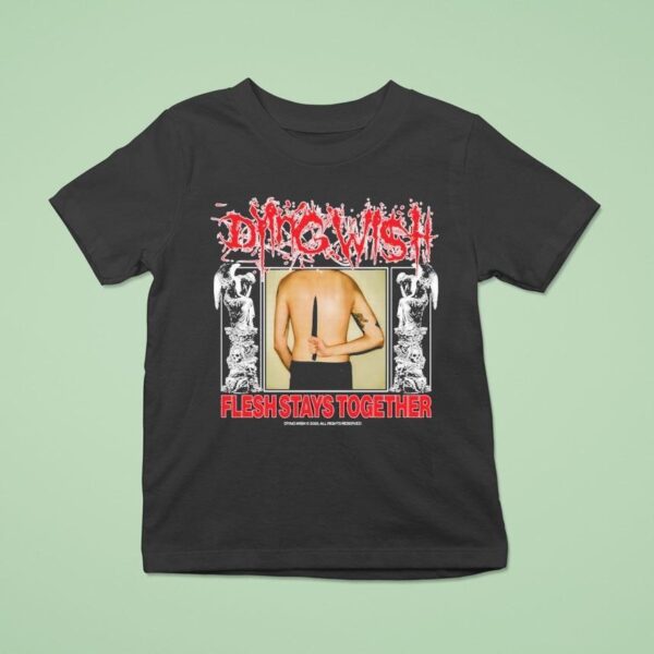 Dying Wish Flesh Stays Together Knife T Shirt