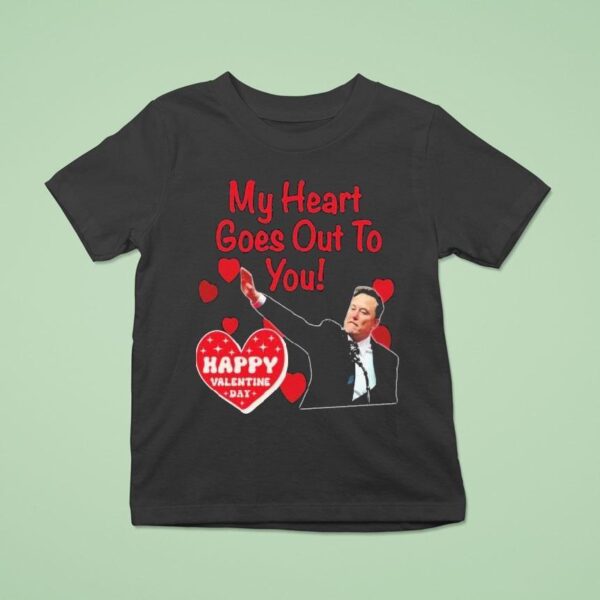 Elon Musk My Heart Goes Out To You Happy Valentine Day T Shirt