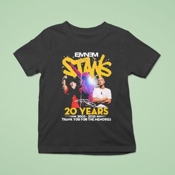 Eminem Stan Years Thank You For The Memories T Shirt