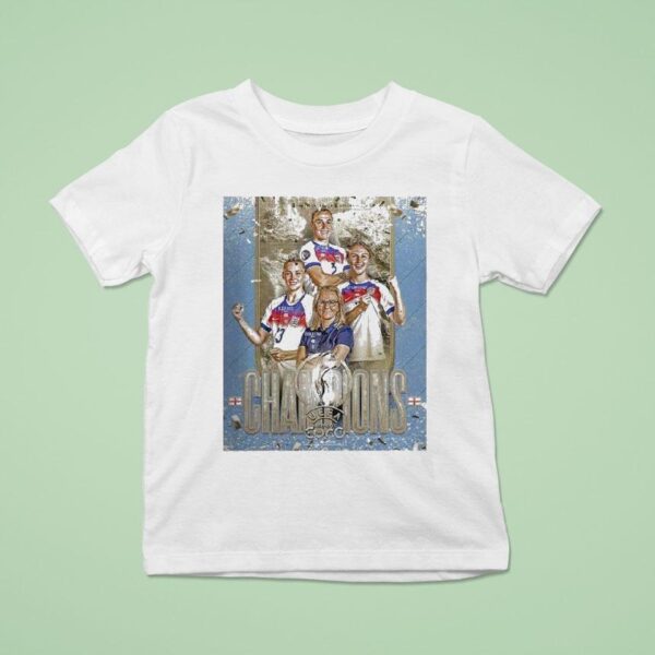 England Women National Football Team Defeat Spain Football Team Win Uefa Women Euro Champions T Shirt