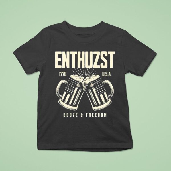 Enthuzst Booze Freedom Usa T Shirt