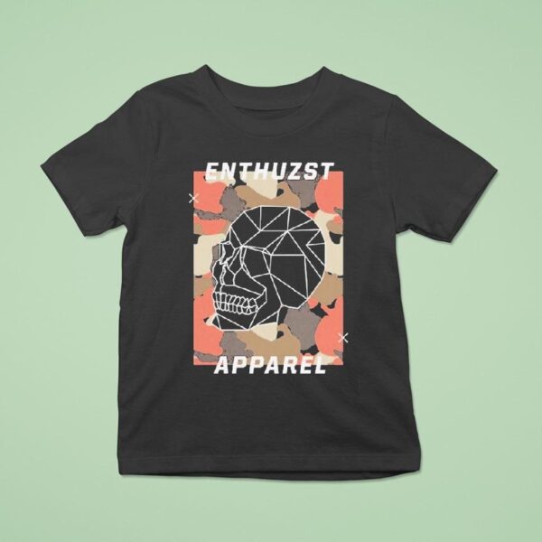Enthuzst Camo Skull T Shirt