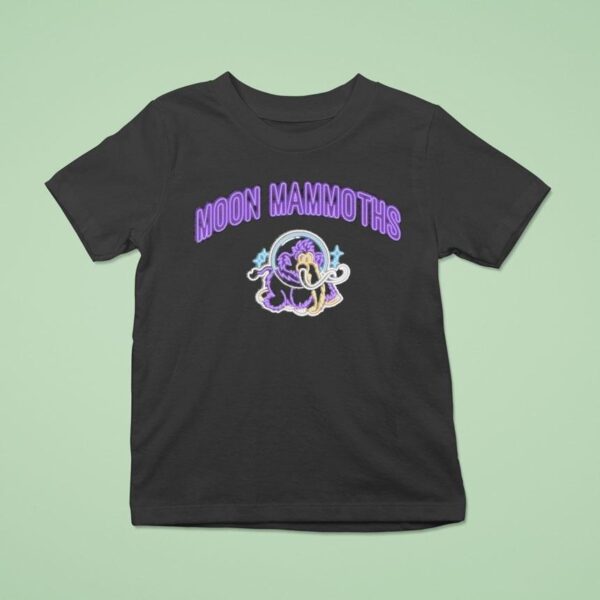 Erie Seawolves Moon Mammoths Neon T Shirt
