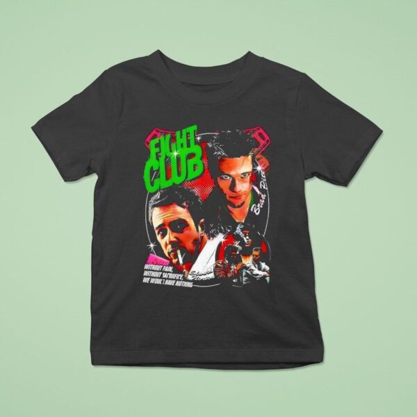Fight Club Vintage Brad Pitt Edward Norton Movie Fan Ar T Shirt
