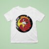Flying Hellfish Smoking Logo Retro T Shirt
