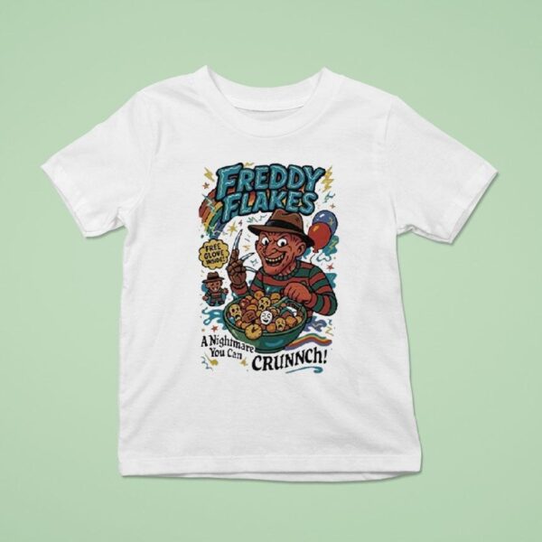 Freddy Krueger Flakes Free Glove Inside A Nightmare You Can Crunch T Shirt