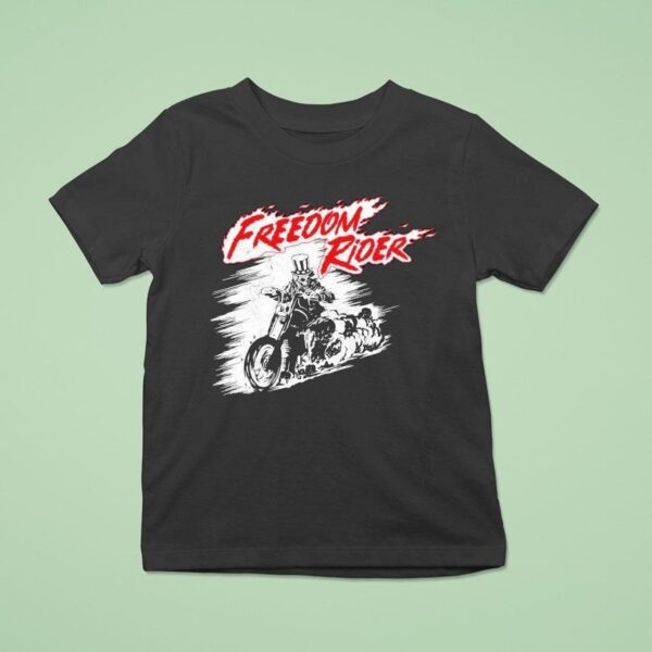 Freedom Rider Skeleton Motor T Shirt