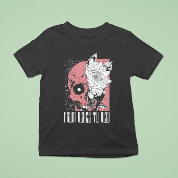 From Ashes To New Deadbloom Skull T Shirt