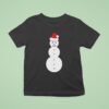 Frosty Santa Snowman Christmas T Shirt