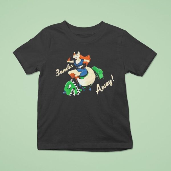 Furry Girl Bombs Away T Shirt