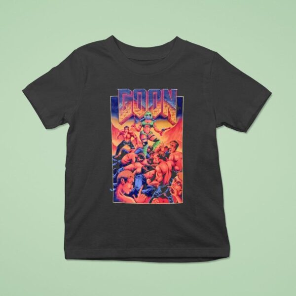 Goon Style Doom Video Game Franchise T Shirt