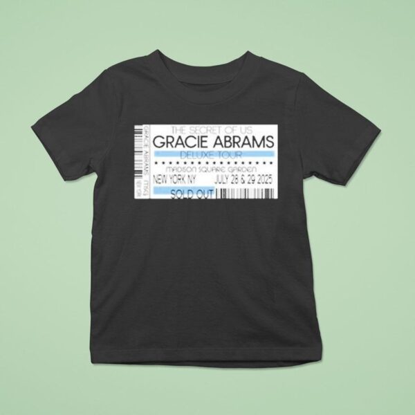Gracie Abrams The Secret Of Us Deluxe Tour New York July Msg T Shirt