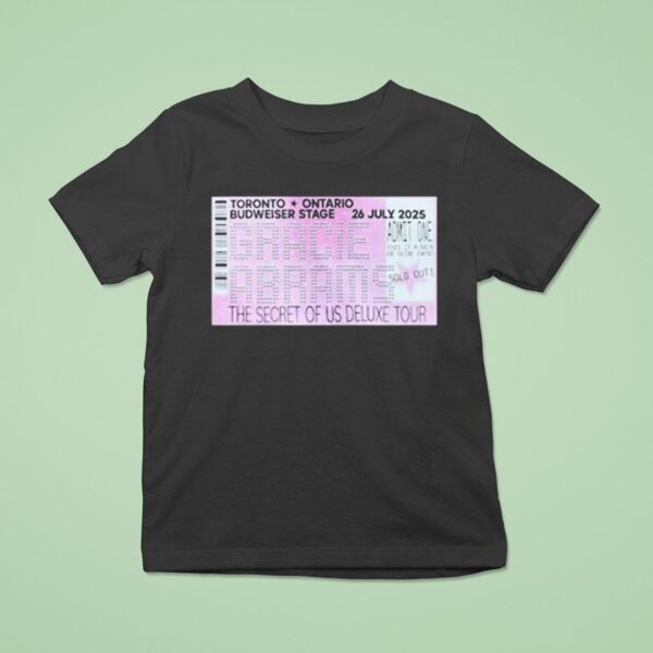 Gracie Abrams The Secret Of Us Deluxe Tour July Budweiser Stage Toronto On T Shirt