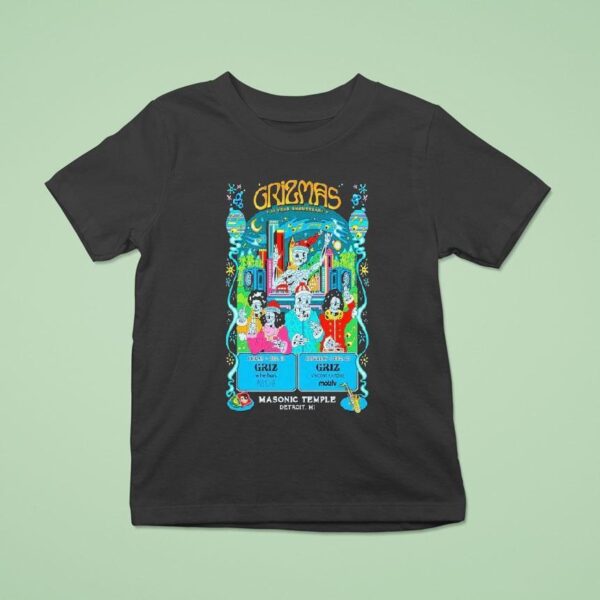 Griz Th Anniversary Of Grizmas Detroit December T Shirt