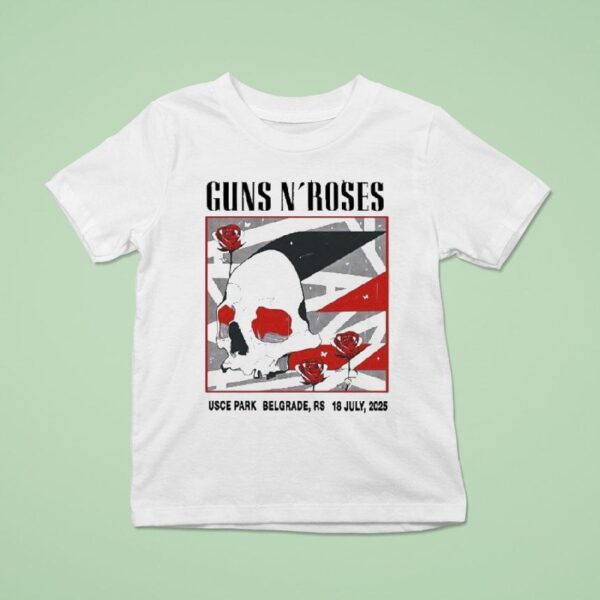 Guns N Roses Belgrade Rs Usce Park July T Shirt