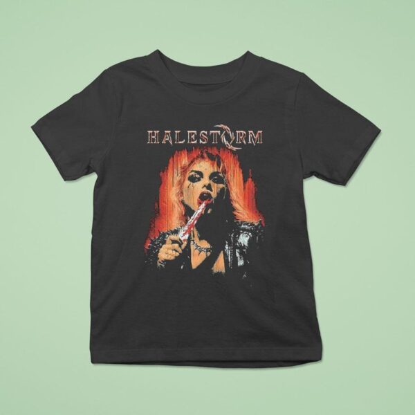 Halestorm Don T Forget To Smile In Your Blood On Me Knife T Shirt