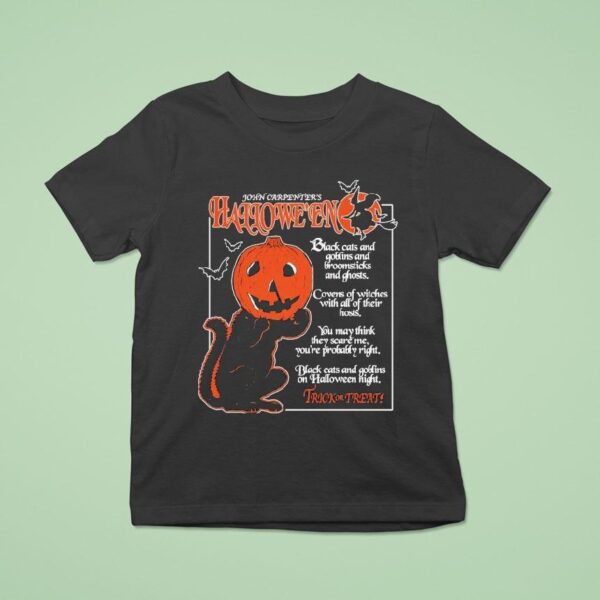 Halloween Black Cats And Goblins T Shirt