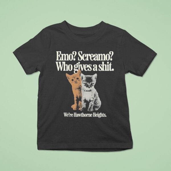 Hawthorne Heights Emo Screamo Who Gives A Shit We Re Cats T Shirt