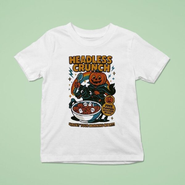 Headless Crunch Free Pumpkin Head Prize Inside Halloween T Shirt