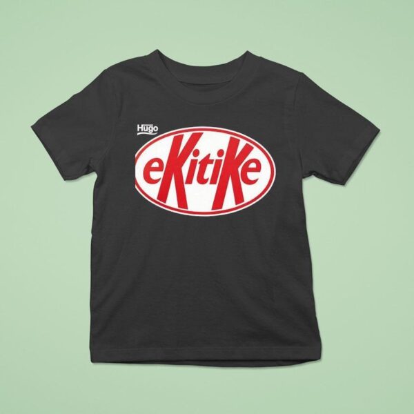 Hugo Ekitike Style Kit Kat Logo T Shirt