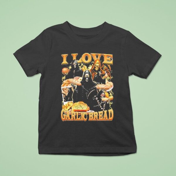 I Love Garlic Bread Grim Reaper T Shirt