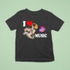 I Love Music Cat T Shirt