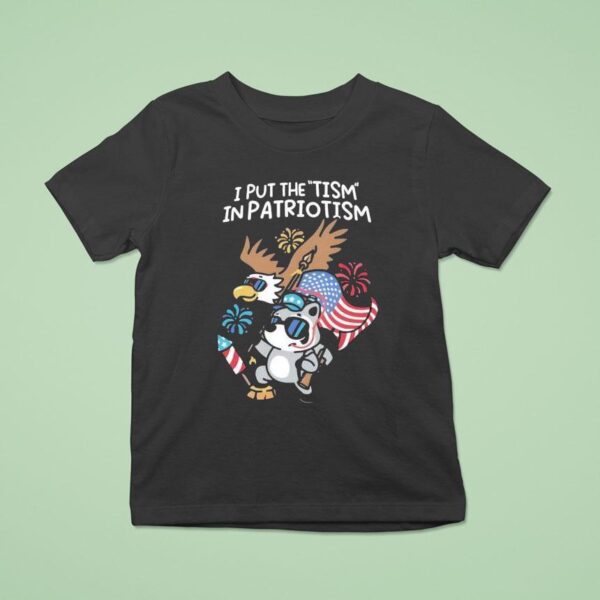 I Put The Tism In Patriotism Athletic T Shirt