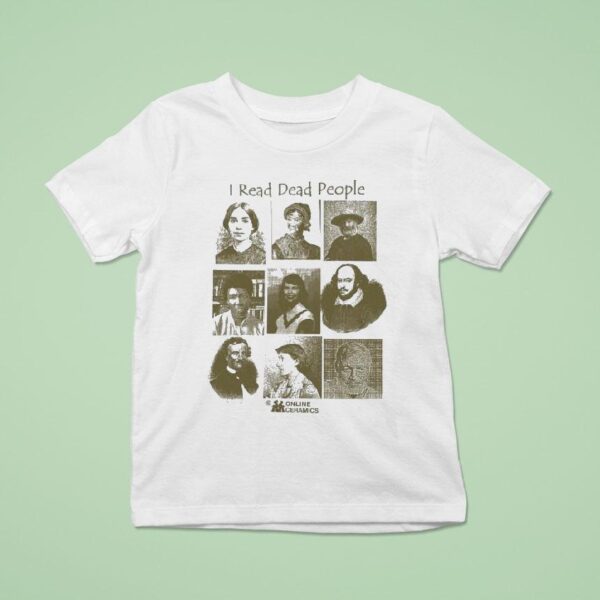 I Read Dead People Online Ceramics T Shirt
