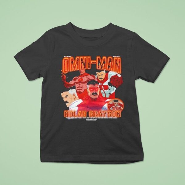 Invincible Omni Man Nolan Grayson I Will Burn This Planet Down Before I Spend Another Minute Living Among These Animals T Shirt