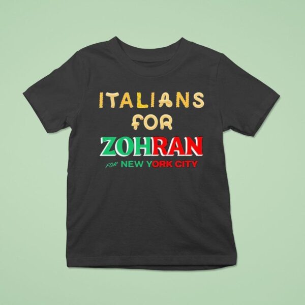 Italians For Zohran For New York City T Shirt