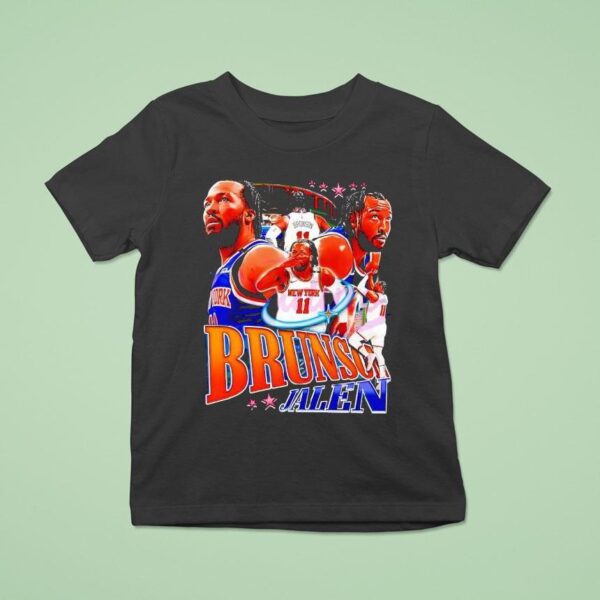 Jalen Brunson New York Knicks Vintage Basketball Ar T Shirt