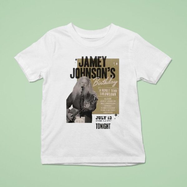 Jamey Johnson Birthday Music Show At Grand Ole Opry In Nashville Tennessee On July T Shirt