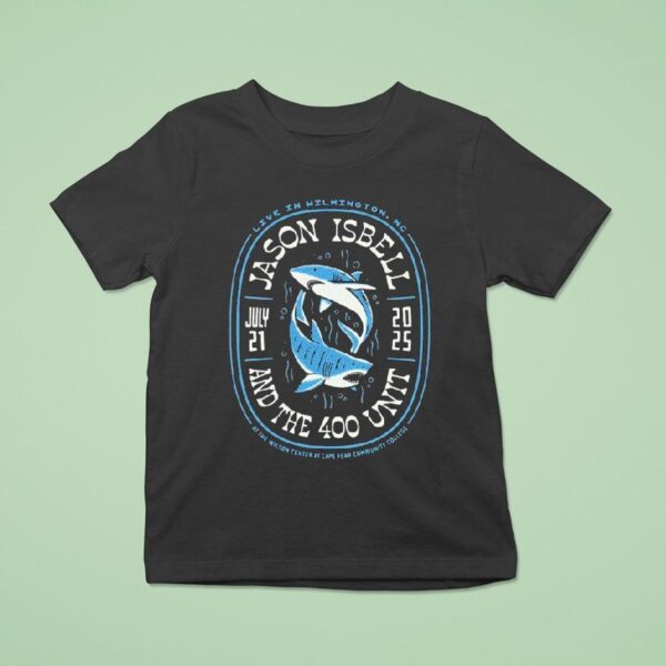 Jason Isbell And The Unit Event Wilmington Nc Sharks T Shirt