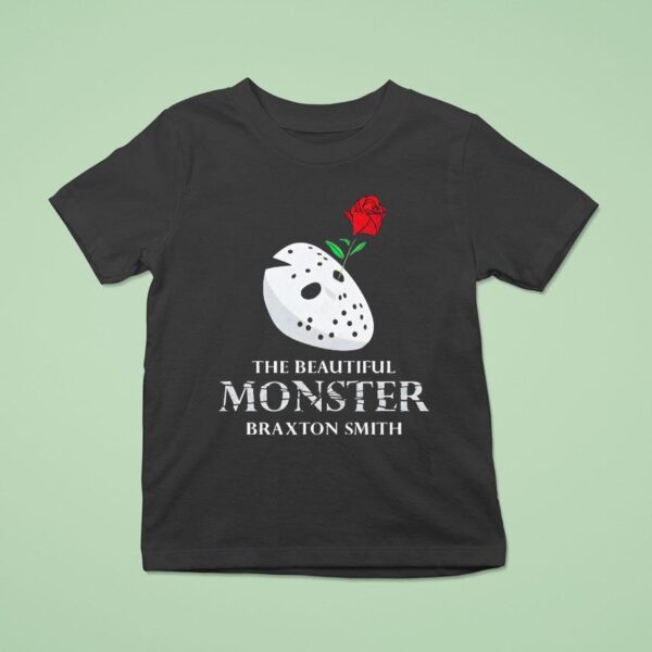 Jason Voorhees Mask With Rose The Beautiful Monster Braxton Smith T Shirt
