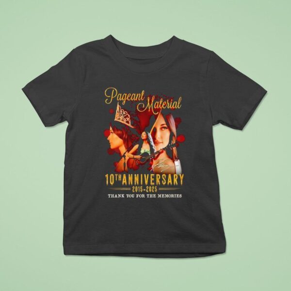 Kacey Musgraves Pageant Material Th Anniversary Signature Thank You For The Memories T Shirt