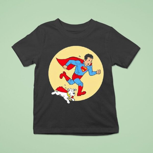 Kal El And Krypto Style Of The Adventures Of Tintin T Shirt