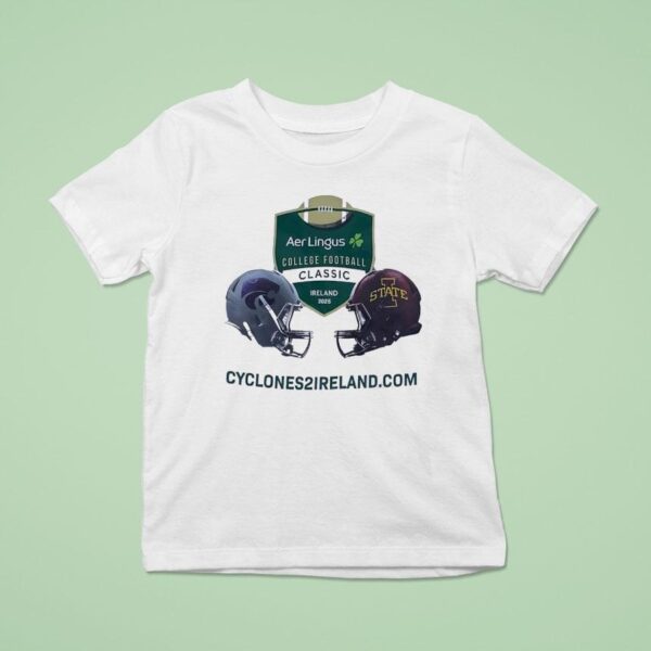 Kansas State Wildcats Vs Iowa State Cyclones Aer Lingus College Football Classic Ireland T Shirt