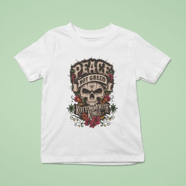 Kottonmouth Kings Peace Not Greed Skull T Shirt