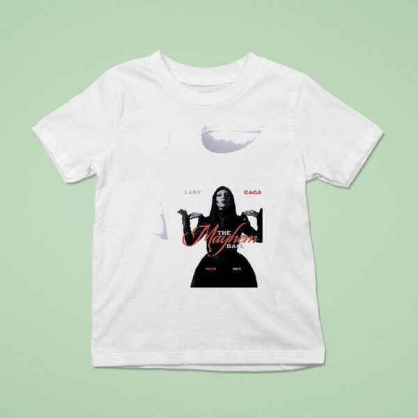 Lady Gaga The Mayhem Ball Tour Roster T Shirt