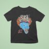 Lady Gaga Wearing Ozzy Osbourne Blue Demon Tattoo Tour T Shirt