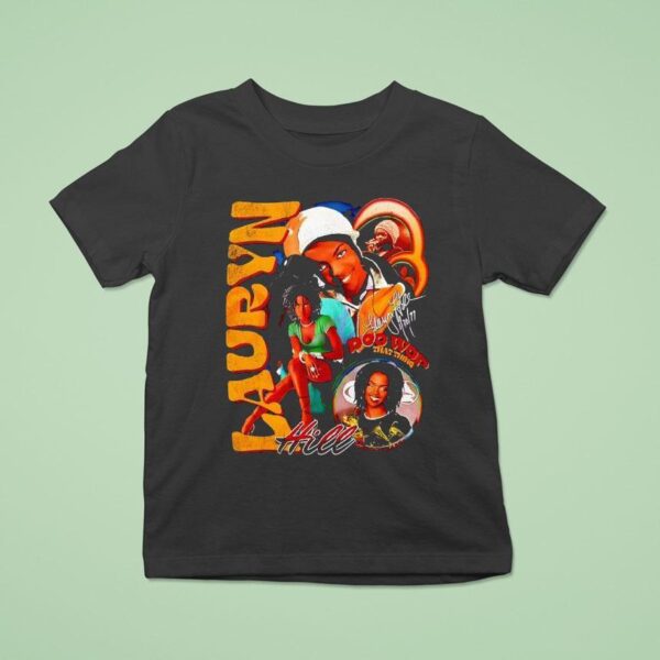Lauryn Hill Vintage Soul Hip Hop Collage Graphic T Shirt