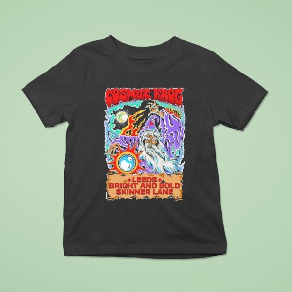 Leeds Bright And Bold Skinner Lane Cosmic Frog Wizard T Shirt