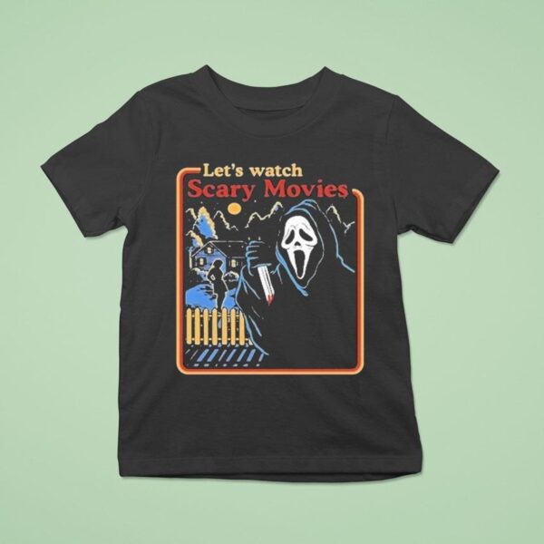 Let S Watch Scary Movies Scream Horror T Shirt