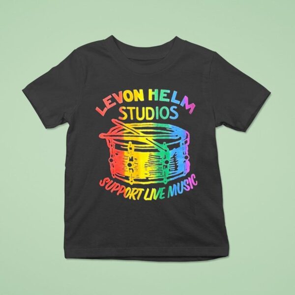 Levon Helm Studios Support Live Music Pride Logo T Shirt