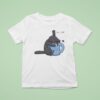 Life Juice I M Ok Cat Drowning In Coffee Cup T Shirt