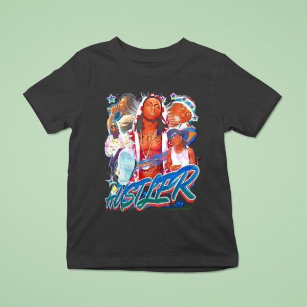 Lil Wayne Rap Hustler Collage Tribute Streetwear T Shirt