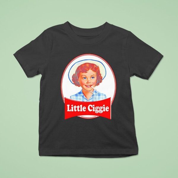 Little Ciggie Smoking Debbie Parody T Shirt