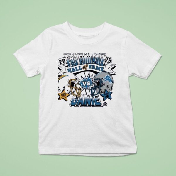 Los Angeles Chargers Vs Detroit Lions Pro Football Hall Of Fame Game T Shirt
