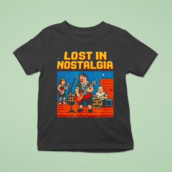Lost In Nostalgia Bit Band Logo T Shirt